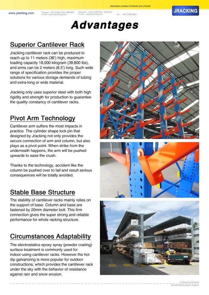 5  heavy duty cantilever racks2382